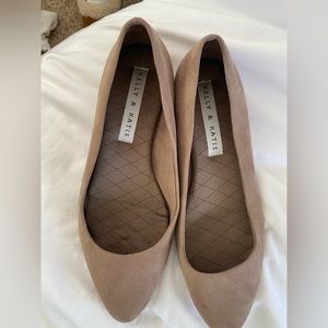 Nude Ballet Flats, Size 9, Worn Once